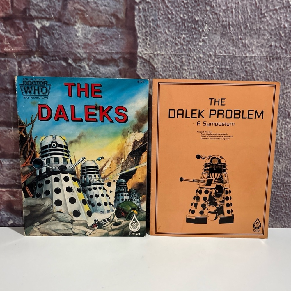 The Doctor Who Role Playing Game The Daleks +The Dalek Problem Book Set FASA1985
